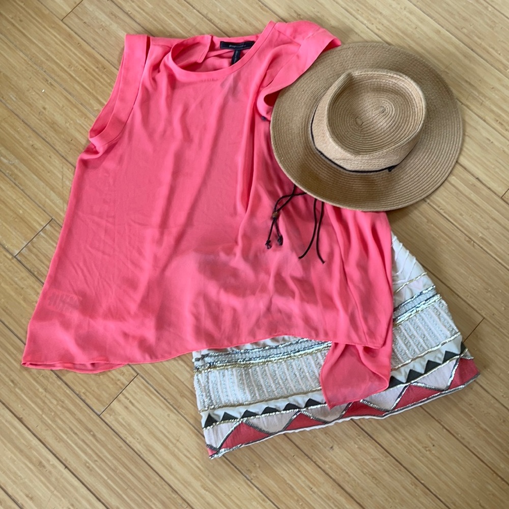 BCBG Orange Sherbet Top NWTs